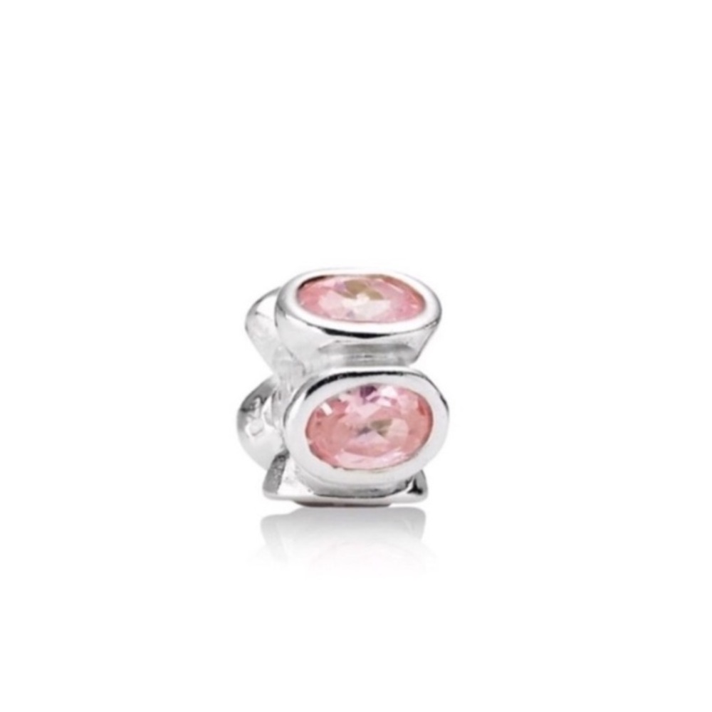 Pandora pink crystal charm